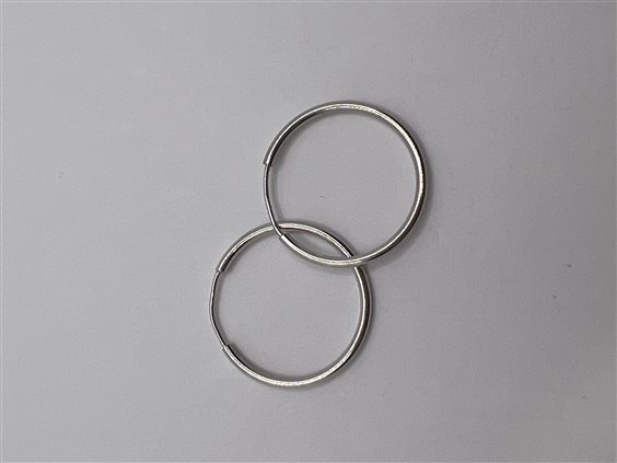 Orecchini Domar Donna Cerchi argento 925 lisci in Argento ORAR-419-280 - ORAR-419-280